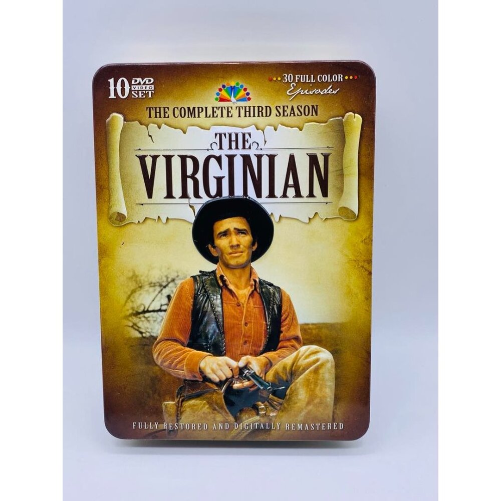 "The Virginian" Complete Third Season DVD Set 30 Full Color Episodes, EUC